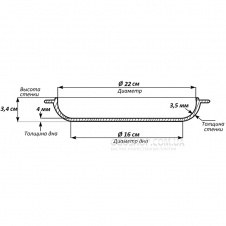 Сковорода чавунна Биол порційна 02042 (22 см)