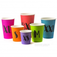 Стакан бумажный XXL 400 мл 50шт/уп (16/800) (КВ90/РОМБ90)