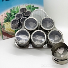 Набір для спецій на магніті для кав'ярні (6 ємностей) 1200909