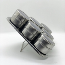 Набір для спецій на магніті для кав'ярні (6 ємностей) 1200909