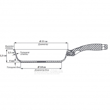 Сковорода Биол Классик 2207P (22 см)