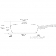 Сотейник Биол Элегант со съемной ручкой 24091PC (24 см)
