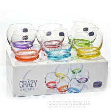 Набір стаканів Bohemia Crazy 25250 / 390S / D4718 (390 мл)
