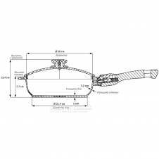 Сковорода Биол Titanal со съемной ручкой 2606PC (26 см)