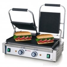 Гриль контактний Hendi подвійний 263709 (ребро / ребро)