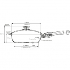 Сковорода Биол Titanal зі знімною ручкою 2806PC (28 см)