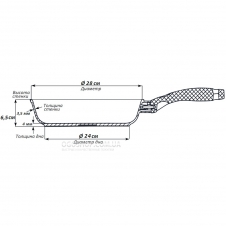 Сковорода Биол Profi 2813H (28 см)