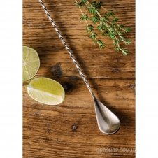 Ложка коктейльная Beaumont Mezclar Antique Brass Plated 3680 (450 мм)