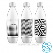 Комплект пляшок для газованої води SodaStream Black & White (3 шт)