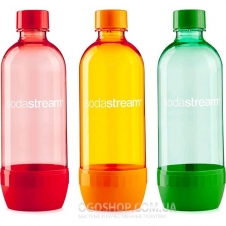 Комплект бутылок для газированной воды SodaStream Orange/Red/Green (3 шт)