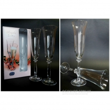 Набір келихів для шампанського Bohemia Angela 40600/190/2 (190 мл)