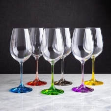 Набір келихів для вина Bohemia Rainbow 40729 / 550S / D4641 (550 мл)