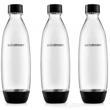 Комплект пляшок для газованої води SodaStream Black (3 шт)