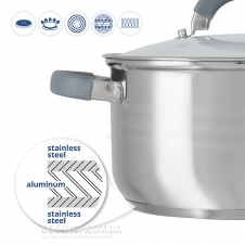 Кастрюля Aurora AU-5585 (6,0 л)