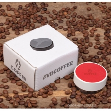 Вирівнювач для кави VD Leather (червоний) 8176 (58 мм)