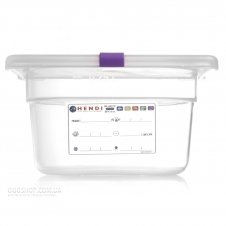 Гастроємності GN 1/9 HACCP Hendi 880555 (Н-100 мм поліпропілен)