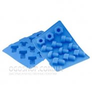 Форма для льоду (12 кубиків) Granchio SilicoFlex "Винтик" 88437