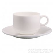 Чашка кавова з блюдцем Wilmax 993039 (140 мл)
