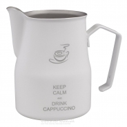 купить Джаг (питчер) Motta Europe Белый \"Keep calm and drink cappucino\" 8724/50 (0,5 л) Джаг (питчер) Motta Europe Белый \"Keep calm and drink cappucino\" 8724/50 (0,5 л)