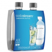 купить Комплект бутылок для газированной воды SodaStream Grey (2 шт) Комплект бутылок для газированной воды SodaStream Grey (2 шт)