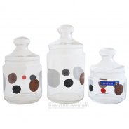 купить Набор банок для сыпучих Luminarc Kyoko White H9972 Набор банок для сыпучих Luminarc Kyoko White H9972