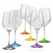 Набір келихів для вина Bohemia Rainbow 40729 / 350S / D4641 (350 мл)