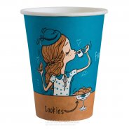 Стакан паперовий Культура England 400 мл 50шт / уп (16/800) (КВ90 / РОМБ90)