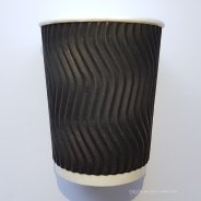 купити Стакан гофрований Чорний 110 мл 30шт / уп (48/1440) Стакан гофрований Чорний 110 мл 30шт / уп (48/1440)