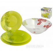 Столовый сервиз Luminarc Piume Green J7664 (19 предметов)