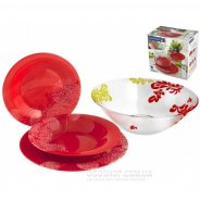 Столовый сервиз Luminarc Piume Red J7547 (19 предметов)