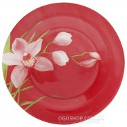 Тарілка обідня Luminarc Red Orchis J1355