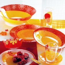 Тарелка суповая Luminarc Graphic Flowers Red C5542