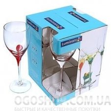 Набір келихів для вина Luminarc Drip Red C9510