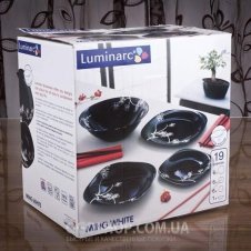 Столовий сервіз Luminarc Ming White Noir G4092 (19 предметів)