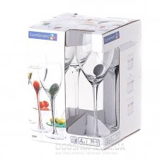 Набір келихів для вина Luminarc Drip Black E2202