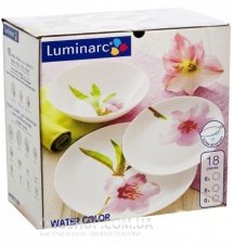 Столовий сервіз Luminarc Water Color E4919 (18 предметів)