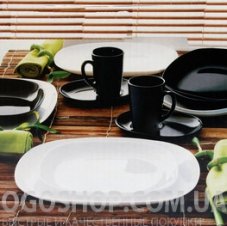 Столовий сервіз Luminarc Sweet Line Black & White E8015 (30 предметів)