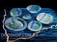 Столовий сервіз Luminarc Carine Strips Blue E9360 (19 предметів)