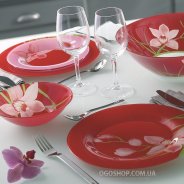 Столовый сервиз Luminarc Red Orchis G0663 (19 предметов)