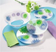 Столовий сервіз Luminarc Flowers Dream Blue G1300 (19 предметів)