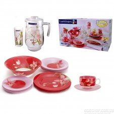 Столовий сервіз Luminarc Red Orchis G3931 (38 предметів)