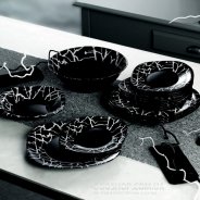 Столовий сервіз Luminarc Dripping Black G9673 (19 предметів)