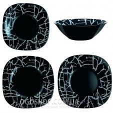 Столовий сервіз Luminarc Dripping Black G9673 (19 предметів)