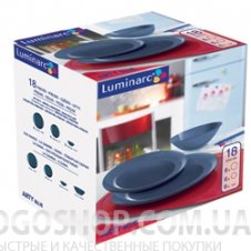 Столовый сервиз Luminarc Arty Blue H0053 (19 предметов)