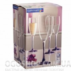 Набір келихів для шампанського Luminarc Sweet Lilac H2334
