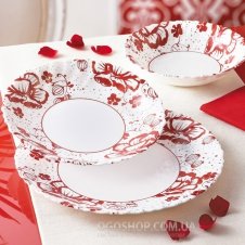 Столовий сервіз Luminarc Alcove Red H2464 (19 предметів)