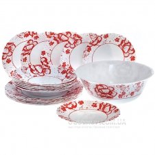 Столовий сервіз Luminarc Alcove Red H2464 (19 предметів)