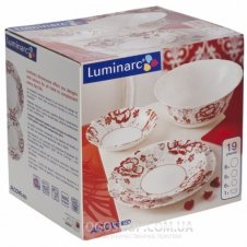 Столовий сервіз Luminarc Alcove Red H2464 (19 предметів)