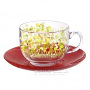 купить Чайный сервиз Luminarc Flower Field Red H2486 Чайный сервиз Luminarc Flower Field Red H2486