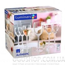 Набір келихів для вина Luminarc Authentic Transp H5649 (250 ml)